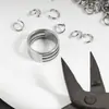 Anillo Abierto de Acero Inoxidable Abreanillos Dispositivo de Anillo Colgante Herramientas Auxiliares para Hacer Joyería Hecha a Mano DIY
