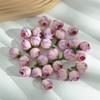 R Brotes de Rosa Simulados Materiales y Accesorios DIY para Hacer Flores de Muñeca, Mini Brotes de Té, Pinzas para el Pelo de Sombrero de Paja