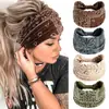 Diadema de Yoga Bohemia Retro Estampada Europea y Americana Diadema Deportiva para Mujer Anti-Sudor Correr Versión Ancha Pañuelo Africano