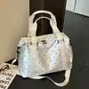 Bolsa de viagem leve para viagens curtas, bolsa de fitness para ioga e dança para mulheres, bolsa de bagagem portátil de grande capacidade para viagens de negócios e armazenamento