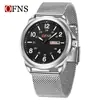 OFNS Venta Caliente Reloj Delgado Luminoso Casual de Negocios para Estudiantes Hombres Doble Calendario Resistente al Agua Reloj de Pulsera de Cuarzo