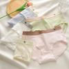 7A Bragas bacteriostáticas nuevas de otoño e invierno con colores a juego para mujer, de algodón, suaves, cómodas y transpirables, para estudiantes.