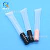 Novo exótico transparente lip oil lip gloss pelúcia 16 diâmetro lip oil pe cosmético mangueira squeeze lip balm tubo