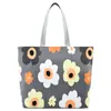 Bolsa de Lona Estampada Estilo Nuevo Verano 2026 Gran Capacidad Estilo Coreano Bolso Tote Tela Floral Artística Bolso de Hombro para Estudiantes para Mujer