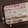 Accesorios de Arte para Uñas de Alta Calidad K9 Hielo Transparente Fondo Abierto Apilables con Pedrería Súper Brillantes Rectangulares Ovalados Acabado Perla Decoraciones de Uñas Apilables con Pedrería