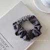 Scrunchie Pequeno de Cetim de Alta Qualidade Estilo Francês, Simples e Elegante, Elástico de Cabelo de Alta Elasticidade para Coques e Rabos de Cavalo