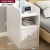 Mesita de noche para dormitorio, Gabinete de almacenamiento doméstico simple y moderno con cerradura, Estante de almacenamiento pequeño, Mini gabinete para dormitorio