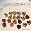 Pedras Strass de Cristal de Vidro K9 de Alta Qualidade nas Cores Café Maillard para Outono e Inverno, Pedras Strass Imitação Coração com Ponta Traseira 10*10 para Decorações de Nail Art