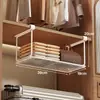 Cesta extraíble para armario, cesta colgante para gabinete debajo de la mesa, estante de almacenamiento para mesita de noche de dormitorio, estante de almacenamiento colgante sin taladro, estante para gabinete de cocina