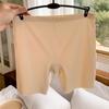 [Pantalones de seguridad sin costuras dos en uno] seda de hielo anti-luz verano delgados ropa interior de base entrepierna de algodón integrada sin enrollarse lote de mujer
