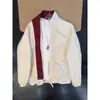 Jaqueta bomber color block estilo americano para homens, primavera e outono, casaco fino de corte reto de alta qualidade, top esportivo com gola alta para casais
