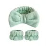 Conjunto Europeu e Americano de Moda Transfronteiriça com Laço para Cabelo e Pulseira para Lavar o Rosto, Esportes, Yoga, Maquiagem, Faixa de Cabelo, Acessórios de Cabelo para Mulheres