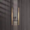 Nova Maçaneta de Porta de Alumínio Antigo Estilo Chinês Esculpida Maçaneta Pronta para Porta de Correr de Hotel Escritório