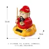 Gato de la Suerte Solar Nuevo Transfronterizo Guan Yu Oscilante Fortuna Auspiciosa Decoración para el Hogar y la Oficina Adornos para el Coche Venta al por Mayor