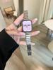 Para S9 Apple Watch S7 Pulseira Aço Inoxidável applewatch10 Pulseira Fina de Metal Aço iwatchSE
