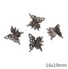 Contas Redondas de Metal, Argolas, Acessórios de Contas Espaçadoras Borboleta Rosa, Pulseiras DIY, Correntes para Celular, Acessórios Góticos DIY