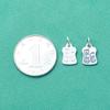 Plata S925 Dios de la Riqueza Orden Marca Fang Jiyan Dios de la Riqueza Accesorios Wen Play del Tíbet Colgante de Nube Trasera Bodhi Accesorios DIY para Pulsera