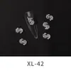 Joyería para Uñas de Lujo Accesible Transfronteriza DIY Símbolo de Moneda de Dólar Dorado y Plateado Diamante Brillante Incrustado Joyería de Diamante Estéreo Venta al por Mayor