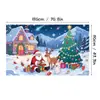 Fondo temático navideño de Temu transfronterizo, impreso en alta definición con decoraciones de escena de árbol de Navidad y regalos, perfecto para fondos de fiesta