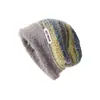 Gorro de Punto de Invierno y Otoño para Mujer con Cabeza Grande, Gorro Cálido y Esponjoso Postparto