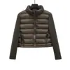 Otoño 2023 Nuevo y2g color liso manga larga cálida chaqueta acolchada de algodón cuello alto holgada adelgazante corta abrigo acolchado de algodón venta al por mayor