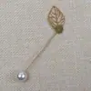 Accesorios para Hacer Joyería DIY Soporte para Broches de Palabra Larga Alfiler de Perla Lazo para Ropa Hebilla de Toalla de Seda