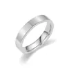 Anillo Sencillo de Acero de Titanio Lujo Ligero Anillo de Pareja Plano Mate Sello de Acero 999 Diseño de Alta Gama Joyería Popular para Mano