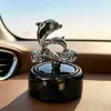 Difusor de Aroma para Carro a Energia Solar Golfinho Desodorizador Aromático Rotativo Automático Aroma Leve de Longa Duração Ornamento Deusa