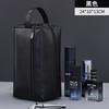 Bolsa de Viaje Multifuncional Retro de PU para Hombre, Bolsa de Cosméticos de Negocios, Bolsa de Almacenamiento de Cosméticos de Gran Capacidad, Bolsa de Aseo Portátil