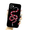 Funda para iPhone 16 con calavera, flor y serpiente