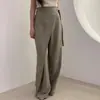 Tallas Actualizadas Pantalones Casuales Únicos con Cordones Inspirados en el Diseño Chic Coreano para Mujer, Nueva Colección Primavera/Verano