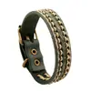 Joias de Exportação Europeias e Americanas, Pulseiras de Couro Trançado Vintage, Venda Direta do Fabricante, Joias Artesanais de Couro Genuíno