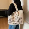 Bolso Nuevo de Lona de Gran Capacidad para Mujer, Bolso de Hombro Casual y de Moda para Clase y Viajes Diarios, Bolso Tote Nuevo, Bolso de Mano Nuevo para Compras