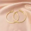 Pendientes Largos de Aguja Plateada para Mujer, Pendientes de Lujo de Gama Alta con un Diseño Único, Pendientes de Aro Nicho, Pendientes de Círculo Exagerados para Caras Cuadradas y Redondas, Pendientes de Aro Lisos
