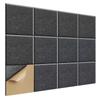 Suministro de Comercio Exterior Transfronterizo Paneles Insonorizantes de Fibra de Poliéster Adhesivos de Fieltro para Pared Negro Paneles Insonorizantes Autoadhesivos Fondo Adhesivos Planos para Pared