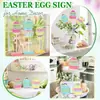 Adornos para Huevos de Madera Maciza DIY Set de Decoración de Huevos de Pascua Juguetes Educativos de Madera para Niños Fabricante Venta al por Mayor