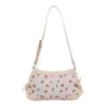 Comercio Exterior Viajero Verano Nuevo Estilo Fresco y Artístico Estampado de Cerezas Estilo Coreano Bolso Silla Bolso Cruzado Simple con Cadena al Hombro