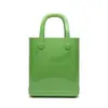 Bolso de Gelatina Versátil de Moda con Accesorios DIY, Bolso Perforado para Vacaciones de Verano en la Playa, Bolso de Mano Sencillo para Mujer