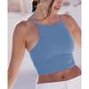 Comercio exterior transfronterizo europeo y americano, arnés deportivo de fitness en forma de I con almohadilla para el pecho, pantalones cortos a rayas de secado rápido, top de yoga versátil