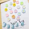 Nuevo Dibujo Animado Lindo Arte de Uñas Hecho a Mano Crema Color Sólido Resina 3D Uña Portátil Clip para el Cabello Accesorios DIY Piezas