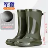 Botas de chuva femininas de cano médio moda outdoor antiderrapantes resistentes ao desgaste sapatos impermeáveis para adultos botas de chuva estilo coreano sapatos impermeáveis para outdoor