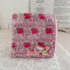Bolsa Mini Conejo Jazmín Awkable con Cremallera en Forma de L para Cambio/Llaves Bolso de Mano Transparente con Arena Movediza Bolsa Cuadrada Pequeña