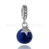 Plata de Ley S925 Dora Tacones Altos Azules Estilo Vestido Disney Falda Colgante DIY Colgante Dora Venta al por Mayor