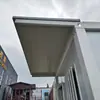Casa Contenedor con Toldo, Casa Prefabricada Desmontable, Cuarto de Herramientas Exterior, Sala de Estar Sencilla, Casa Contenedor Integrada de Montaje Rápido