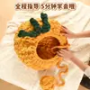 Nido para Gatos Hecho a Mano DIY Transfronterizo, Caliente de Invierno, Cerrado, Forma de Fruta, Suministros a Prueba de Frío, Nido para Mascotas Tejido de Lana