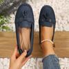 Nuevos Zapatos Planos de Otoño 2025 Europeos y Americanos, Zapatos Tipo Mocasín, Zapatos de Mujer Talla Grande para Exportación, Mocasines, Suministro de Fabricantes de Comercio Electrónico Transfronterizo