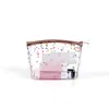 Nueva Bolsa Cosmética Perezosa con Cremallera de PVC para Guardar al Salir, Portátil para Llaves, Bolsa de Tocador Transparente Impermeable, Personalizable