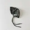 Gorro coreano para bebé Yipan Otoño e Invierno Estilo Nuevo Estilo Coreano Cuadros Lolita Infantil Pequeño Gorro de Palacio Gorro con Protección para Orejas de Bebé