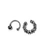 Pendientes asimétricos de viento frío de moda, pendientes de clip de oreja irregulares simples, temperamento, personalidad, nicho, pendientes de alta gama