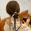 Pañuelo de Seda Floral Retro de Mansión del Sur de Francia Lazo de Cinta Goma para el Cabello Cuerda para el Cabello de Niña Dulce Diadema Accesorio para el Cabello Versátil